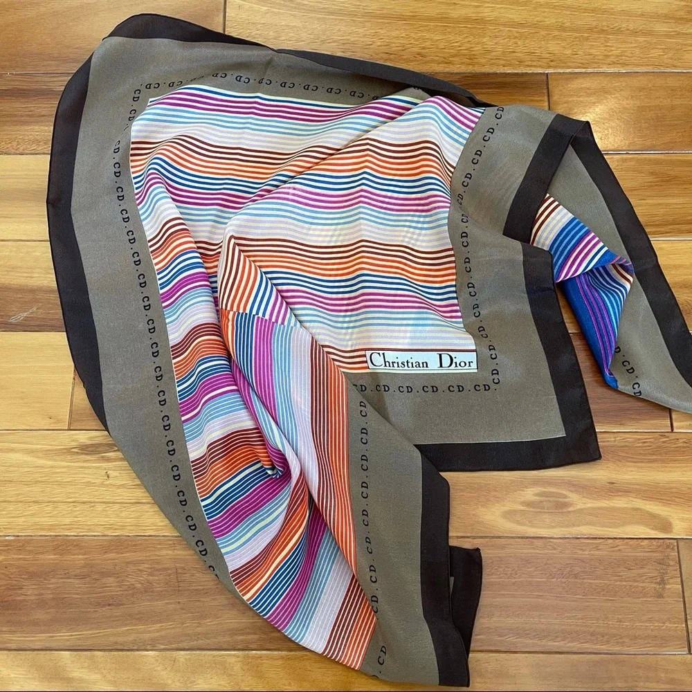 Christian Dior silk scarf